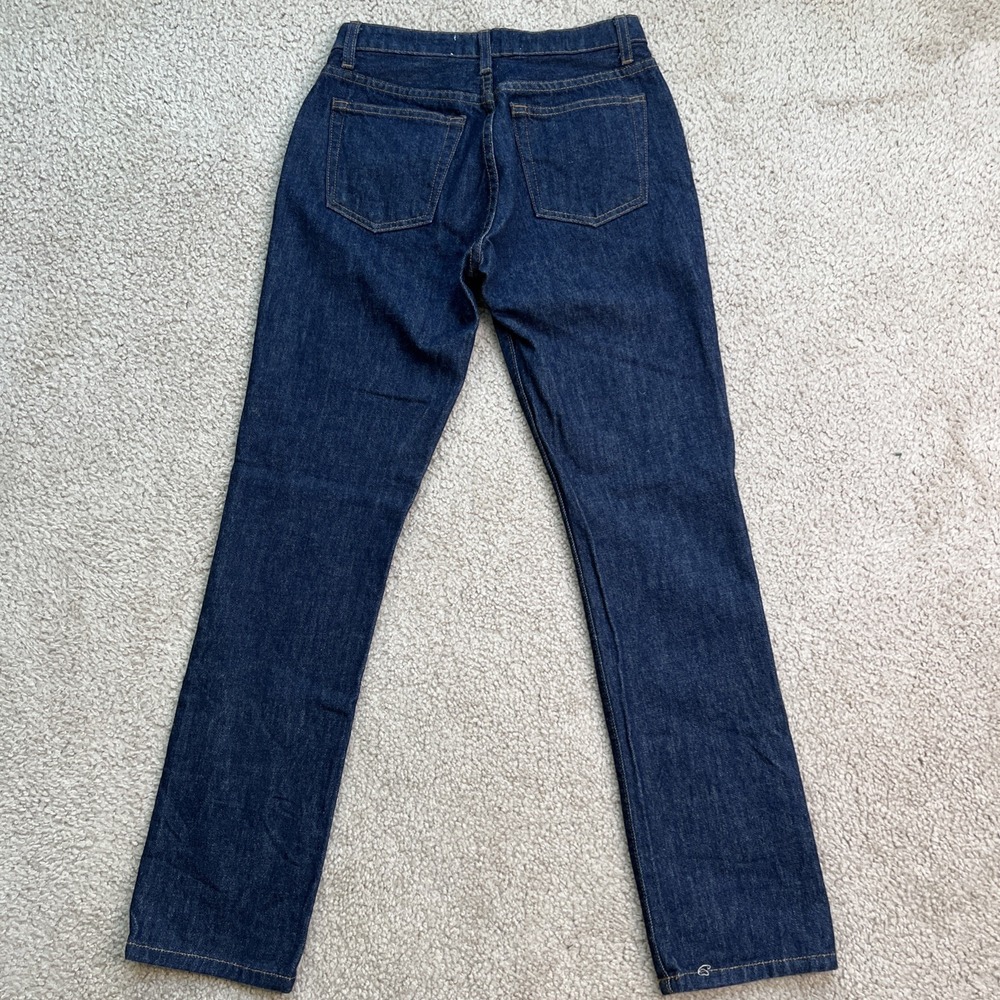 Reformation Womens 24 Winona Mid Slim Blue Jean Dark Wash - Picture 7 of 11